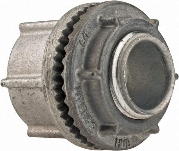 Cooper Crouse-Hinds - 3/8" Trade, Zinc Threaded Rigid/Intermediate (IMC) Conduit Hub - Noninsulated - Exact Tool & Supply