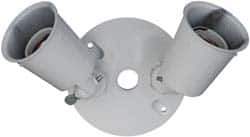 Cooper Crouse-Hinds - 3 Outlet, Powder Coat Finish, Round Noncorrosive Weatherproof Box Cover - 11" Long x 4-1/4" Wide x 5-1/8" High, Aluminum, UL Listed - Exact Tool & Supply