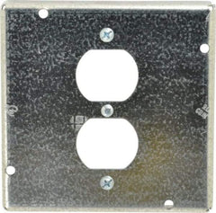 Cooper Crouse-Hinds - Electrical Outlet Box Steel Square Surface Cover - Exact Tool & Supply