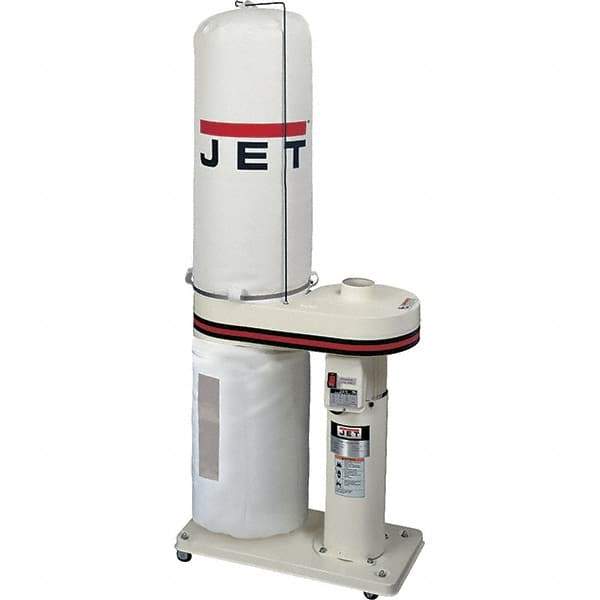 Jet - 30µm, 115/230 Volt Portable Dust Collector - 32" Long x 15-1/2" Deep x 57" High, 4" Connection Diam, 650 CFM Air Flow, 8-1/2" Static Pressure Water Level - Exact Tool & Supply