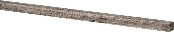 Precision Brand - 12" Long, Plain Key Stock - Medium Carbon Steel - Exact Tool & Supply