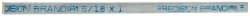 Precision Brand - 12" Long x 1/2" High x 5/16" Wide, Zinc-Plated Key Stock - Low Carbon Steel - Exact Tool & Supply