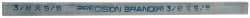 Precision Brand - 12" Long x 5/8" High x 3/8" Wide, Zinc-Plated Key Stock - Low Carbon Steel - Exact Tool & Supply