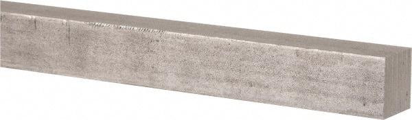 Precision Brand - 12" Long x 5/8" High x 5/8" Wide, Plain Key Stock - Low Carbon Steel - Exact Tool & Supply