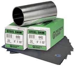 Precision Brand - 5 Ft. Long x 6 Inch Wide x 0.02 Inch Thick, Roll Shim Stock - Stainless Steel - Exact Tool & Supply