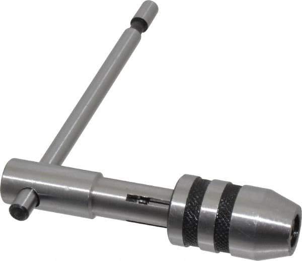PEC Tools - 1/4 to 1/2" Tap Capacity, T Handle Tap Wrench - 3-3/4" Overall Length - Exact Tool & Supply