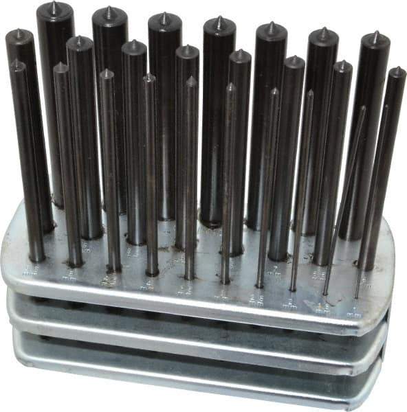 Spellmaco - 25 Piece, 1 to 13mm, Transfer Punch Set - Exact Tool & Supply