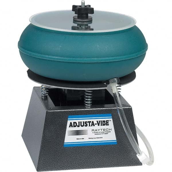 Raytech - Vibratory Tumblers Volume Capacity: 0.18 Cu. Ft. Wet/Dry Operation: Wet - Exact Tool & Supply