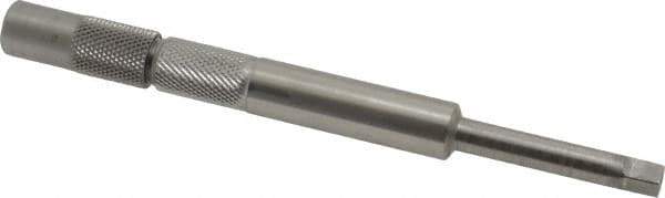 Made in USA - M6 to 1/4 Inch Tap, 5 Inch Overall Length, 7/16 Inch Max Diameter, Tap Extension - 0.255 Inch Tap Shank Diameter, 0.255 Inch Extension Shank Diameter, 0.191 Inch Extension Square Size, 1 Inch Tap Depth, Tool Steel - Exact Tool & Supply