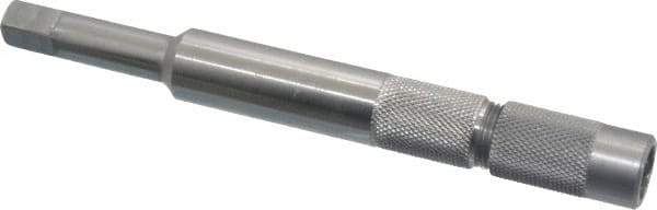 Made in USA - 1/2 Inch Tap, 5 Inch Overall Length, 9/16 Inch Max Diameter, Tap Extension - 0.367 Inch Tap Shank Diameter, 0.367 Inch Extension Shank Diameter, 0.275 Inch Extension Square Size, 1-1/8 Inch Tap Depth, Tool Steel - Exact Tool & Supply