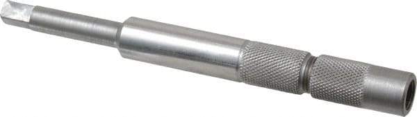 Made in USA - 1/16 Pipe to 1/8SM Pipe Inch Tap, 5 Inch Overall Length, 1/2 Inch Max Diameter, Tap Extension - 5/16 Inch Tap Shank Diameter, 5/16 Inch Extension Shank Diameter, 0.234 Inch Extension Square Size, 1 Inch Tap Depth, Tool Steel - Exact Tool & Supply