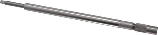 Made in USA - 1/4 Inch Tap, 9 Inch Overall Length, 7/16 Inch Max Diameter, Tap Extension - 0.255 Inch Tap Shank Diameter, 0.255 Inch Extension Shank Diameter, 0.191 Inch Extension Square Size, 1 Inch Tap Depth, Tool Steel - Exact Tool & Supply