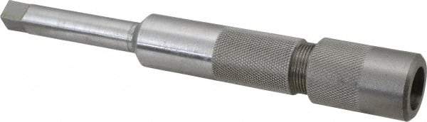 Made in USA - 1/8 Pipe Inch Tap, 6 Inch Overall Length, 3/4 Inch Max Diameter, Tap Extension - 7/16 Inch Tap Shank Diameter, 7/16 Inch Extension Shank Diameter, 0.328 Inch Extension Square Size, 1 Inch Tap Depth, Tool Steel - Exact Tool & Supply