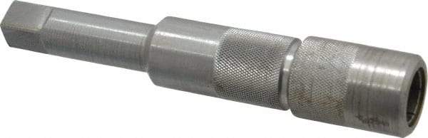 Made in USA - 1/2 Pipe Inch Tap, 6 Inch Overall Length, 1 Inch Max Diameter, Tap Extension - 11/16 Inch Tap Shank Diameter, 11/16 Inch Extension Shank Diameter, 0.515 Inch Extension Square Size, 1-1/4 Inch Tap Depth, Tool Steel - Exact Tool & Supply