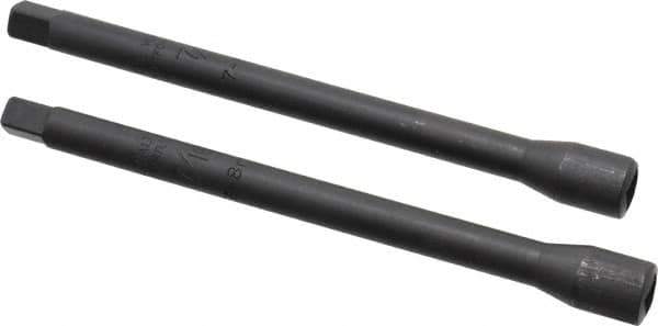Walton - 7/16 Inch Tap, 5 Inch Overall Length, Tap Extension - 0.242 Inch Extension Square Size, Alloy Steel - Exact Tool & Supply