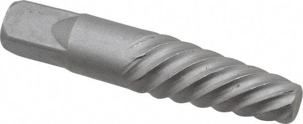 Interstate - Spiral Flute Screw Extractor - #7 Extractor for 7/8 to 1-1/8" Screw, 4-1/8" OAL - Exact Tool & Supply