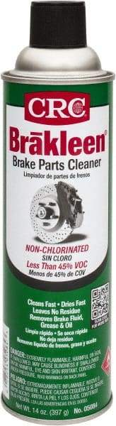 CRC - Nonchlorinated Brake Parts Cleaner - 14 oz Aerosol Can - Exact Tool & Supply