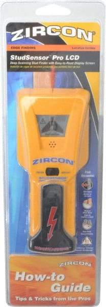 Zircon - 1-1/2" Deep Scan Stud Finder with LCD Screen - 9V Battery, Detects Wood & Metal Studs or Joists up to 1-1/2" Deep - Exact Tool & Supply