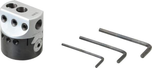 Accupro - 2" Body Diam, Manual Offset Boring Head - 1/2" Bar Hole Diam - Exact Tool & Supply