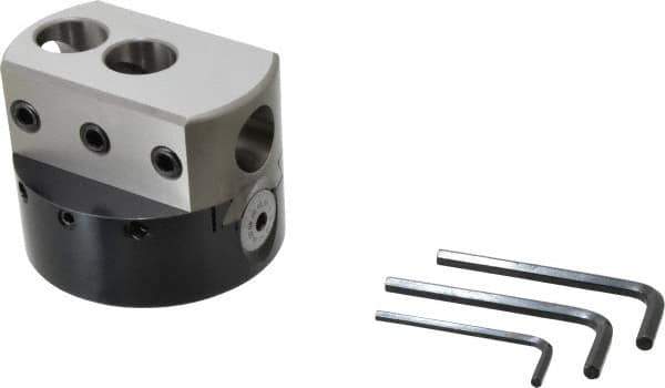 Accupro - 4" Body Diam, Manual Offset Boring Head - 1" Bar Hole Diam - Exact Tool & Supply