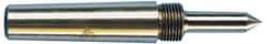 Riten - 1" Head Diam, Carbide-Tipped Steel Standard Point Solid Dead Center - 3MT Morse Taper, 1" Point Diam, 1-5/8" Point Length, 2-3/8" OAL - Exact Tool & Supply