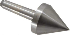Riten - 2-3/4" Head Diam, Hardened Tool Steel Pipe Nose Point Solid Dead Center - 3MT Morse Taper, 2-3/4" Point Diam, 2.37" Point Length, 3.38" OAL - Exact Tool & Supply