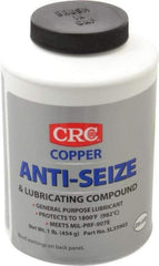 CRC - 16 oz Bottle General Purpose Anti-Seize Lubricant - Copper, -95 to 1,800°F, Bronze, Water Resistant - Exact Tool & Supply