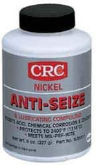 CRC - 8 oz Bottle High Temperature Anti-Seize Lubricant - Nickel, -95 to 2,400°F, Gray, Water Resistant - Exact Tool & Supply