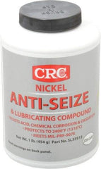 CRC - 16 oz Bottle High Temperature Anti-Seize Lubricant - Nickel, -95 to 2,400°F, Gray, Water Resistant - Exact Tool & Supply