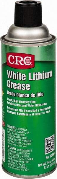 CRC - 16 oz Aerosol Lithium General Purpose Grease - Off White, 300°F Max Temp, NLGIG 2, - Exact Tool & Supply