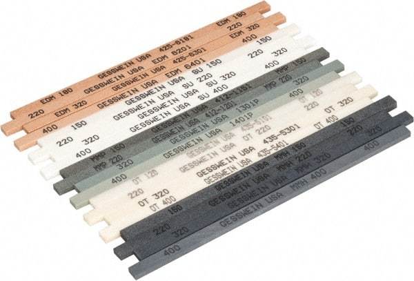 Value Collection - 20 Piece Aluminum Oxide & Silicon Carbide Polishing Stone Kit - Very Fine, Extra Fine & Super Fine - Exact Tool & Supply