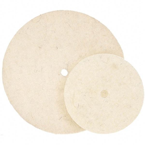 WALTER Surface Technologies - 7" Diam, Unmounted Buffing Wheel - Hook & Loop Felt Disc, High Density Density - Exact Tool & Supply
