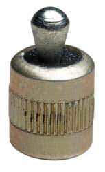 Vlier - 1/4" Body Diam, 0.3" Body Length, 0.11" Nose Diam, 0.16" Nose Length, Spring Locating Pin - 2.2 Lb Final End Force, Aluminum Body, Alloy Steel Nose - Exact Tool & Supply