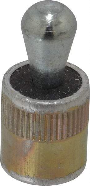 Vlier - 5/8" Body Diam, 0.69" Body Length, 0.39" Nose Diam, 0.63" Nose Length, Spring Locating Pin - 22.5 Lb Final End Force, Aluminum Body, Alloy Steel Nose - Exact Tool & Supply