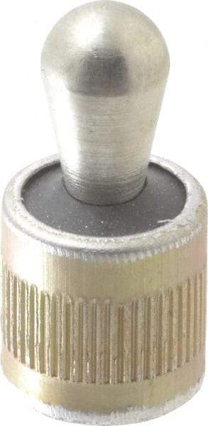 Vlier - 1/2" Body Diam, 0.53" Body Length, 0.31" Nose Diam, 0.51" Nose Length, Spring Locating Pin - 22.5 Lb Final End Force, Aluminum Body, Alloy Steel Nose - Exact Tool & Supply