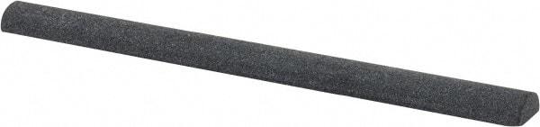Value Collection - Half Round, Silicon Carbide, Toolroom Finishing Stick - 4" Long x 3/8" Wide, Fine Grade - Exact Tool & Supply