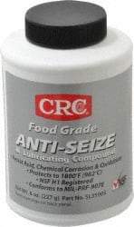 CRC - 8 oz Bottle High Temperature Anti-Seize Lubricant - Aluminum, -65 to 1,800°F, Opaque Off-White, Food Grade, Water Resistant - Exact Tool & Supply