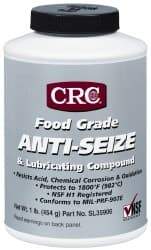 CRC - 16 oz Bottle High Temperature Anti-Seize Lubricant - Aluminum, -65 to 1,800°F, Opaque Off-White, Food Grade, Water Resistant - Exact Tool & Supply