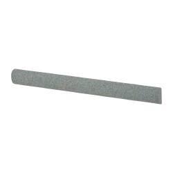 Value Collection - Half Round, Aluminum Oxide, Toolroom Finishing Stick - 4" Long x 3/8" Wide, Medium Grade - Exact Tool & Supply