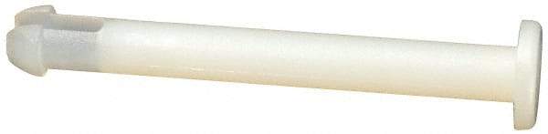 Made in USA - 1/8" to 1/8" Hole Diam, 1.13" OAL, Split Shank, Nylon Panel Rivet - 1.092" Length Under Head, 1.01" Material Thickness, 15/64" Head Diam - Exact Tool & Supply