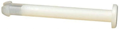 Made in USA - 1/8" to 1/8" Hole Diam, 1.13" OAL, Split Shank, Nylon Panel Rivet - 1.092" Length Under Head, 1.01" Material Thickness, 15/64" Head Diam - Exact Tool & Supply