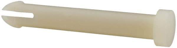 Made in USA - 1/4" to 1/4" Hole Diam, 1-7/8" OAL, Split Shank, Nylon Panel Rivet - 1-3/4" Length Under Head, 1.543" Material Thickness, 3/8" Head Diam - Exact Tool & Supply