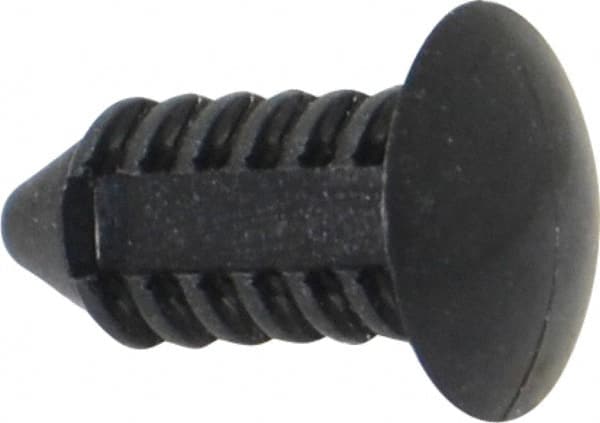 Made in USA - 3/16" Hole Diam, Ratchet Shank, Nylon Panel Rivet - Exact Tool & Supply