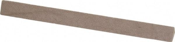 Value Collection - Three Square, Aluminum Oxide, Toolroom Finishing Stick - 4" Long x 3/8" Wide, Fine Grade - Exact Tool & Supply