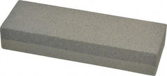 Value Collection - 6" Long x 2" Wide x 1" Thick, Aluminum Oxide Sharpening Stone - Rectangle, 120/240 Grit, Fine, Very Fine Grade - Exact Tool & Supply