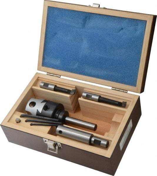 Accupro - 2 Inch Body, 1/2 Inch Boring Bar Hole Diameter, Manual Offset Boring Head - Threaded Mount, 7/8-20 Thread - Exact Tool & Supply