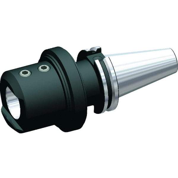 Kennametal - CAT50 Taper, 50mm Inside Hole Diam, 4.72" Projection, Whistle Notch Adapter - Through Coolant - Exact Tool & Supply