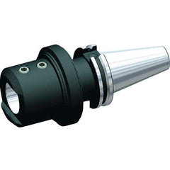 Kennametal - CAT50 Taper, 50mm Inside Hole Diam, 4.72" Projection, Whistle Notch Adapter - Through Coolant - Exact Tool & Supply