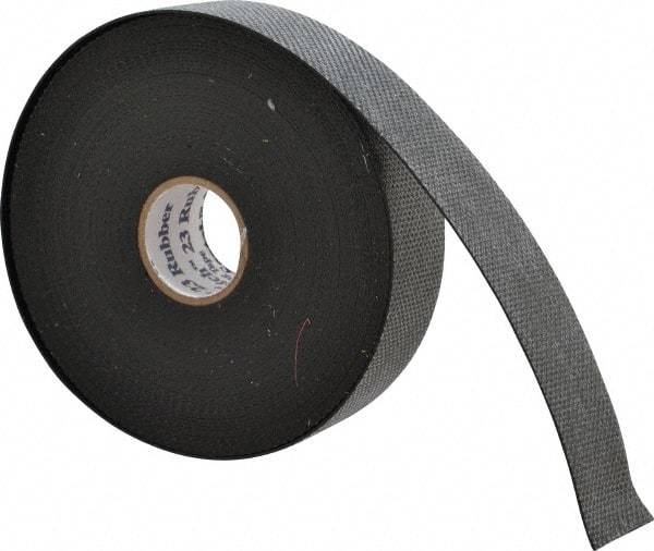 3M - 1" x 30', Black Polyester Film Electrical Tape - Series 23, 30 mil Thick, 800 V/mil Dielectric Strength, 8 Lb./Inch Tensile Strength - Exact Tool & Supply