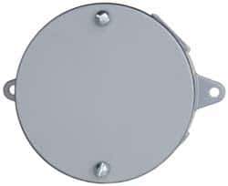 Cooper Crouse-Hinds - Electrical Outlet Box Aluminum Blank Plate - Includes (2) Screws, (4) Closure Plugs, Gasket - Exact Tool & Supply